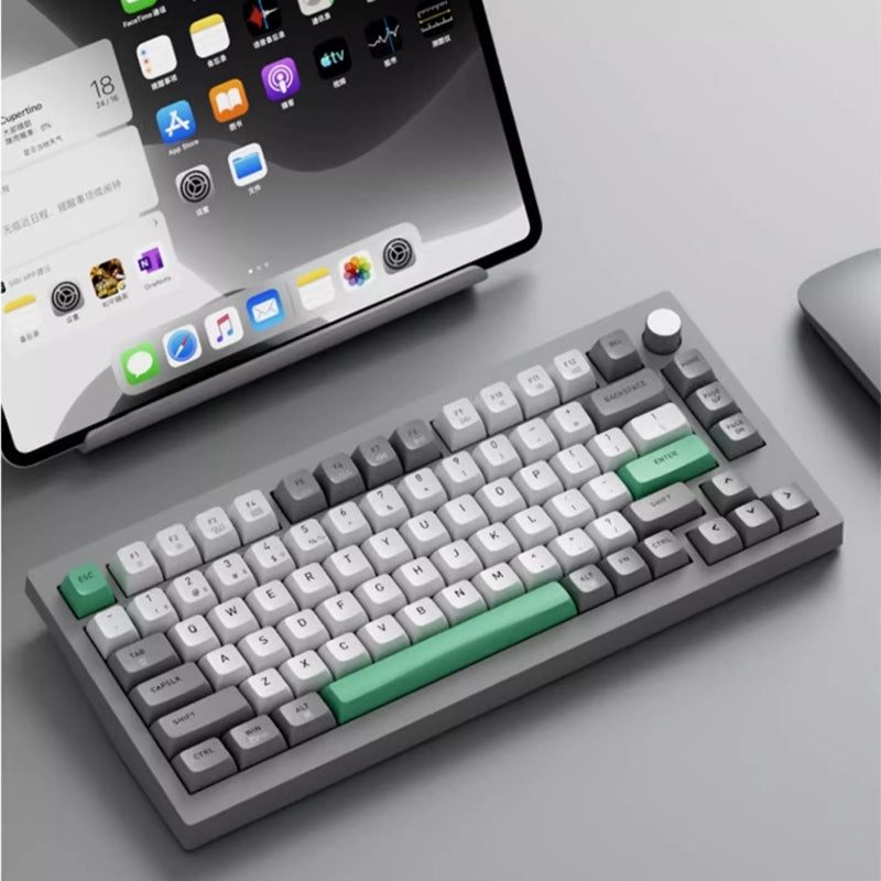 JAMESDONKEY A3 Grey Cyan Mechanical Keyboard - IPOPULARSHOP