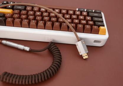 GeekCable Brown Manual Mechanical Keyboard Data Cable - IPOPULARSHOP