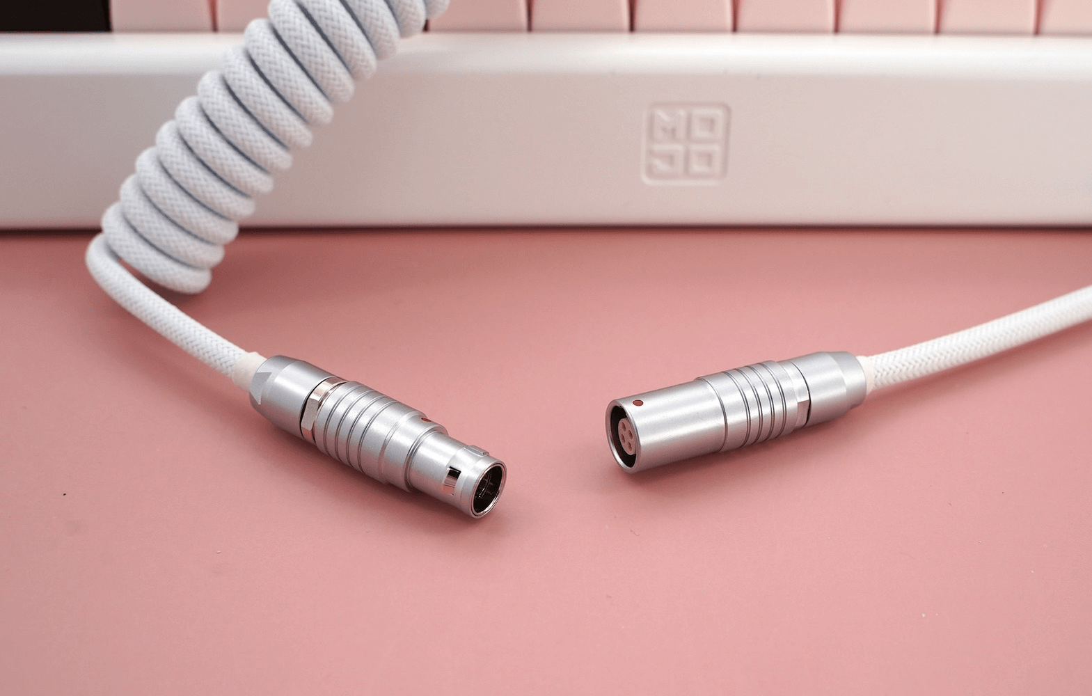 GeekCable Full White Customized Manual Mechanical Keyboard Cable - IPOPULARSHOP