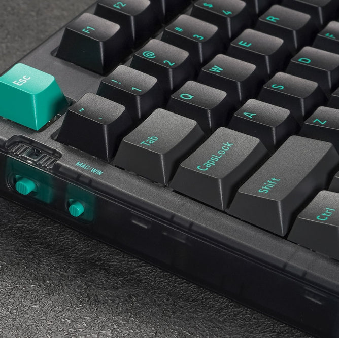 JAMESDONKEY RS6 Transparent Hot-swap Mechanical Keyboard - IPOPULARSHOP