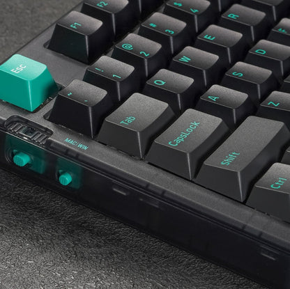 JAMESDONKEY RS6 Transparent Hot-swap Mechanical Keyboard - IPOPULARSHOP