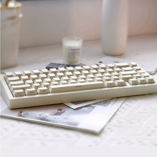 AJAZZ AC067 White Moon Mechanical Keyboard - IPOPULARSHOP