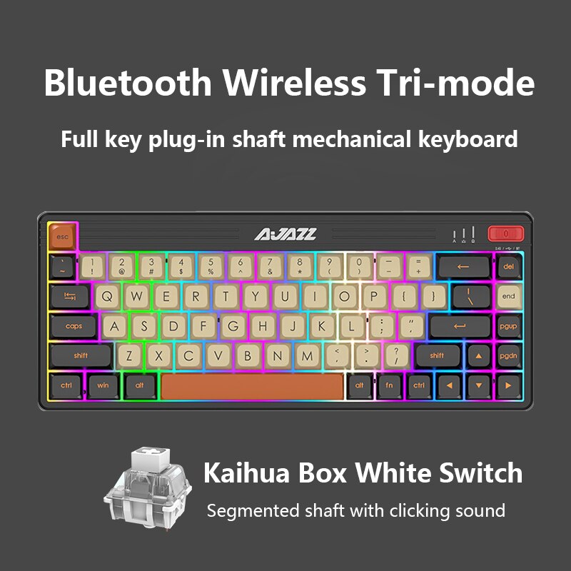 AJAZZ K690T 69Key RGB Wireless Mechanical Keyboard - IPOPULARSHOP