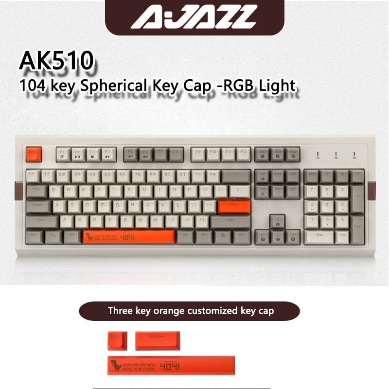 AJAZZ AK510 Gaming 104Keys Mechanical Keyboard - IPOPULARSHOP