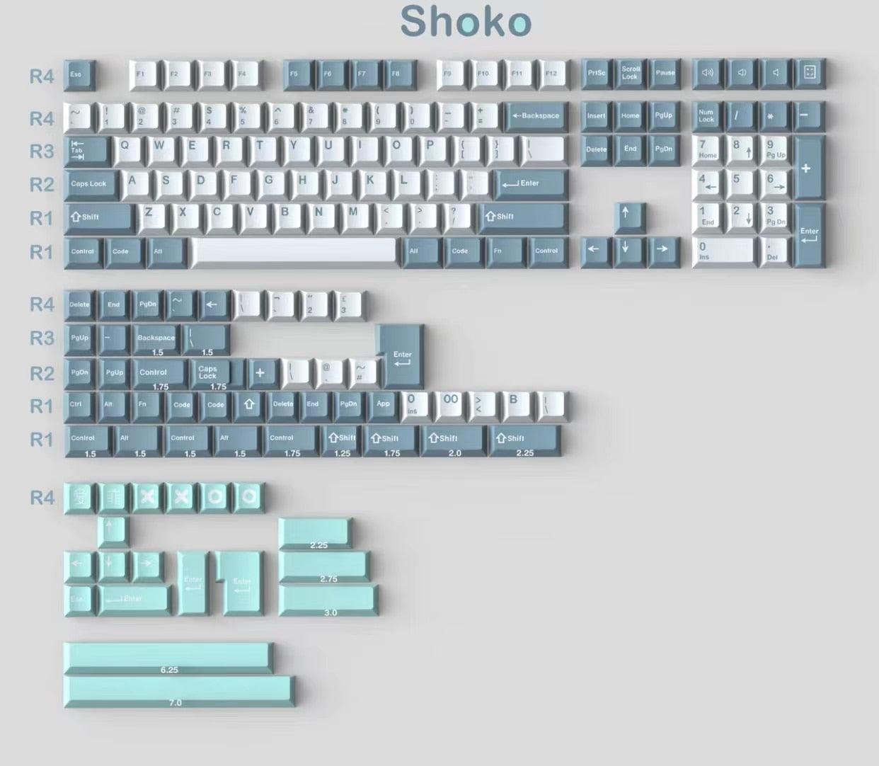 G-MKY 173 DMG/SHOKO/TARO/WOB Cherry Profile Keycaps - IPOPULARSHOP