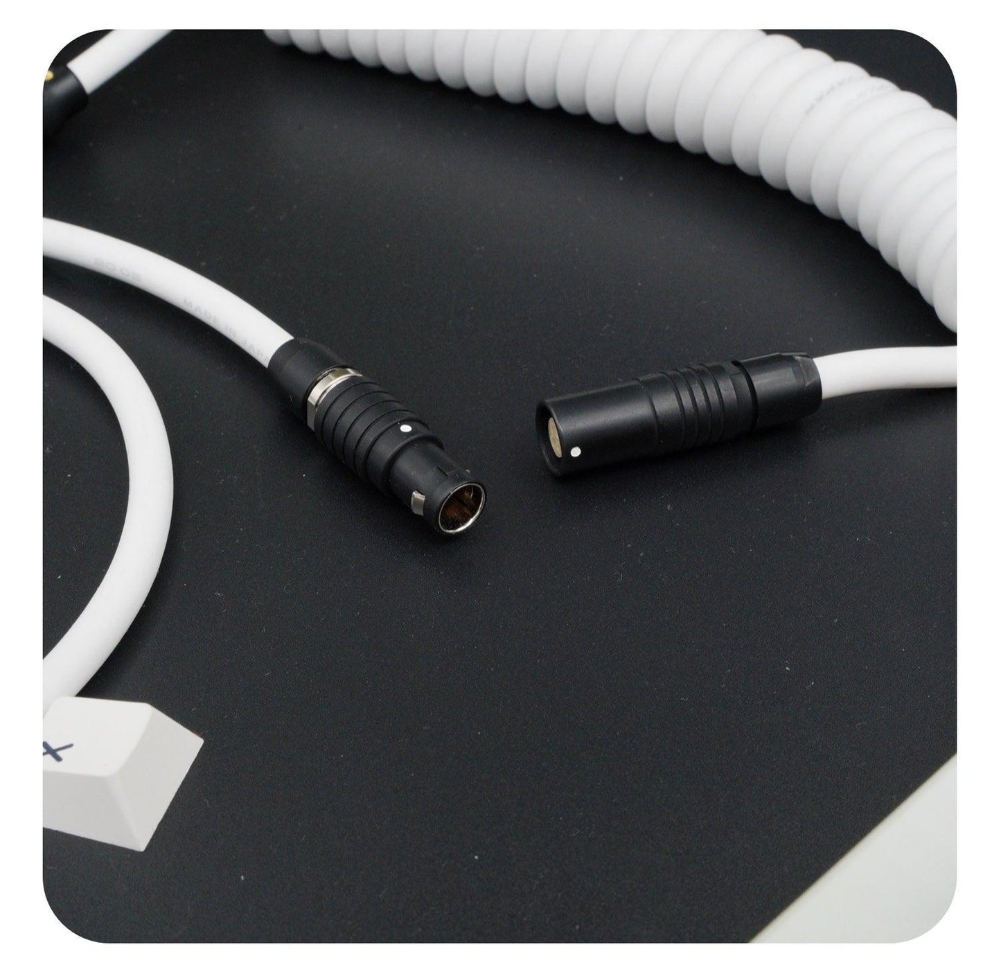 GeekCable White Handmade Customized Keyboard Cable - IPOPULARSHOP