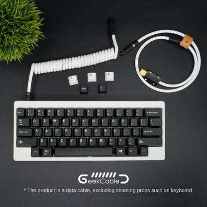 GeekCable White Handmade Customized Keyboard Cable - IPOPULARSHOP