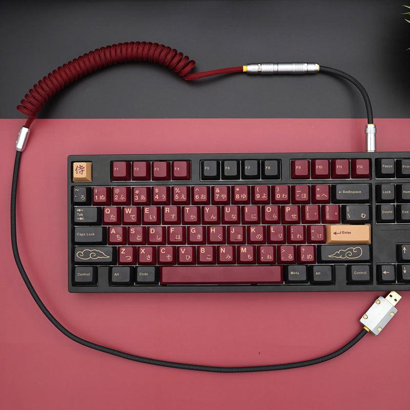 GeekCable Red Handmade Customized Mechanical Keyboard Data Cable - IPOPULARSHOP