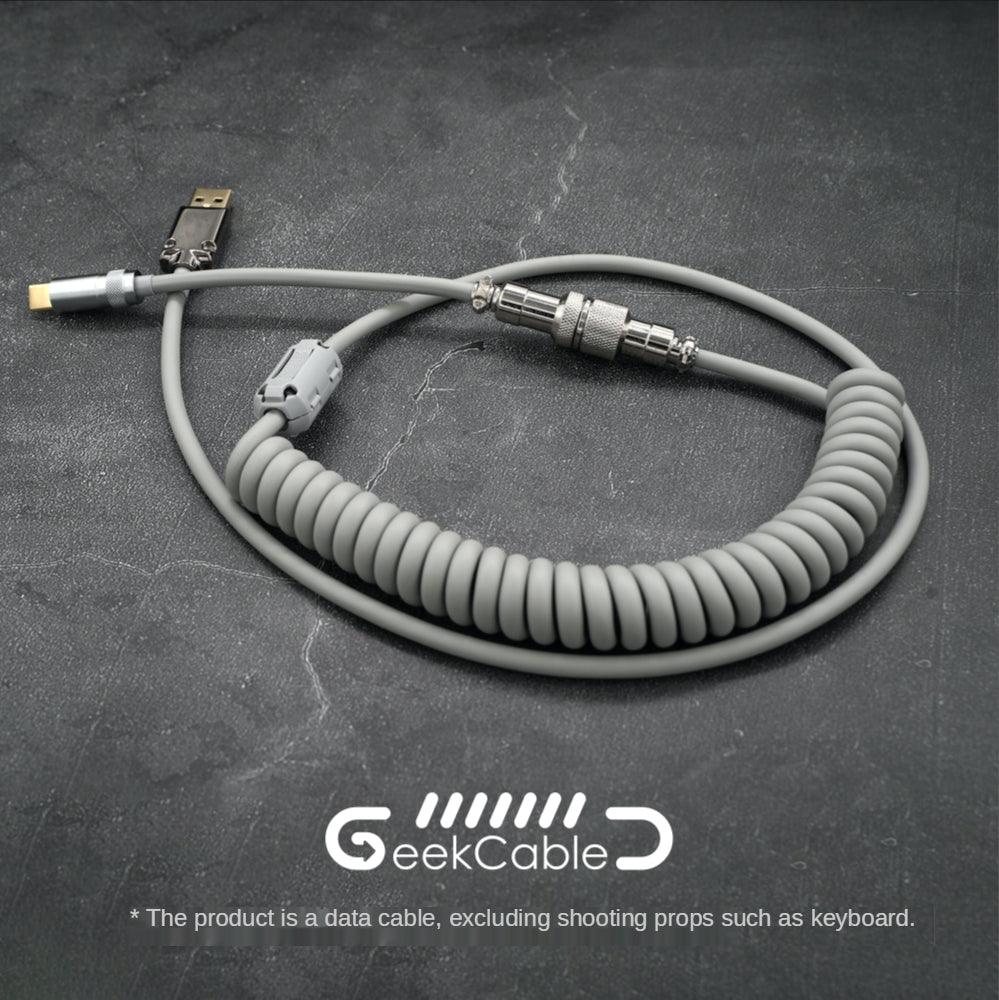 GeekCable Grey USB Manual Customized Mechanical Keyboard Cable - IPOPULARSHOP