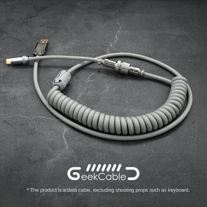 GeekCable Grey USB Manual Customized Mechanical Keyboard Cable - IPOPULARSHOP