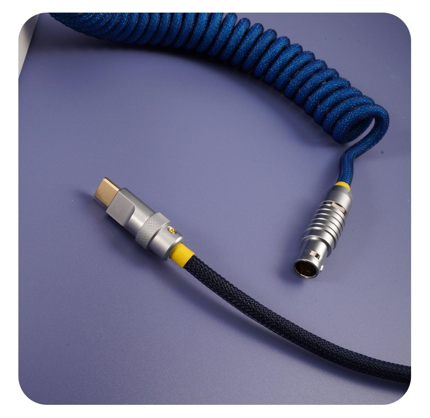 GeekCable Dark Blue Manual Customized Mechanical Keyboard Cable - IPOPULARSHOP