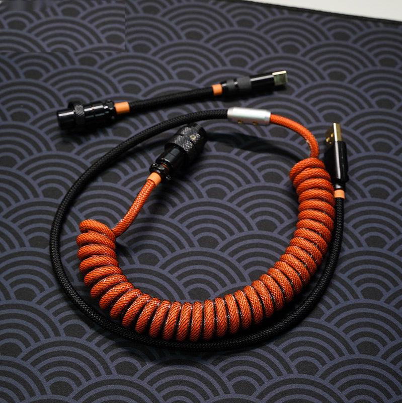 Greatcable Carbon Orange Colorway Customized Keyboard Cable - IPOPULARSHOP