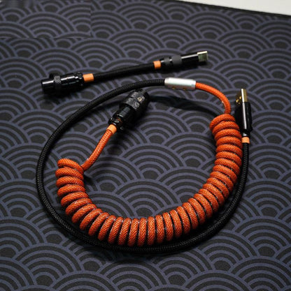 Greatcable Carbon Orange Colorway Customized Keyboard Cable - IPOPULARSHOP