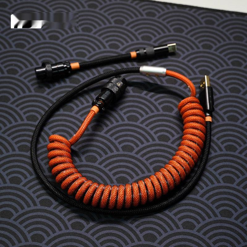 Greatcable Carbon Orange Colorway Customized Keyboard Cable - IPOPULARSHOP