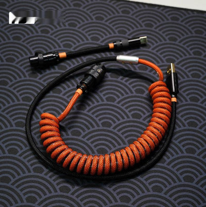 Greatcable Carbon Orange Colorway Customized Keyboard Cable - IPOPULARSHOP