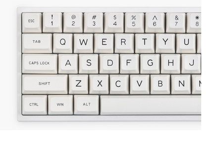 MAXKEY White 129 Keys SA ABS Keycaps - IPOPULARSHOP