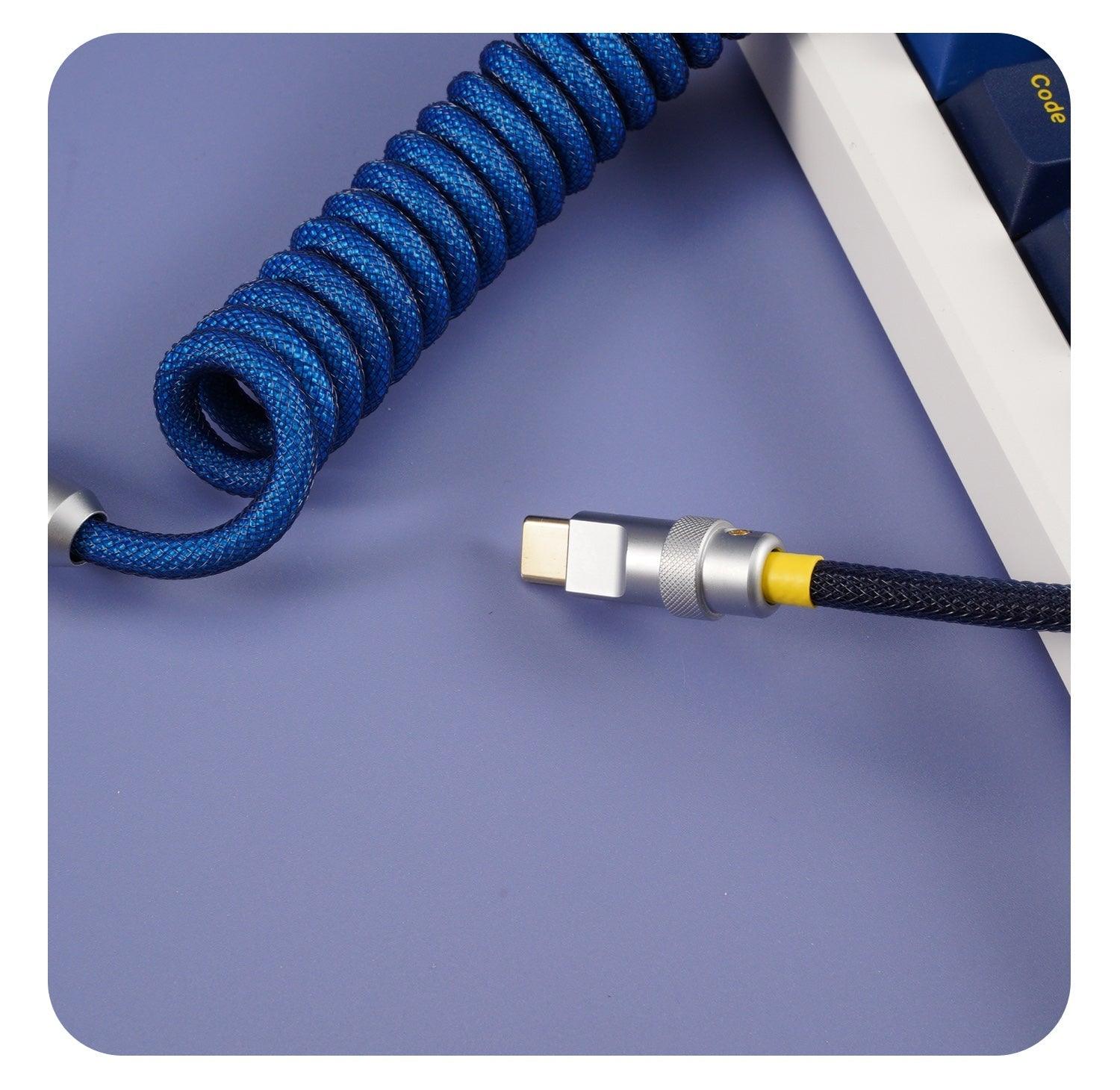 GeekCable Dark Blue Manual Customized Mechanical Keyboard Cable - IPOPULARSHOP
