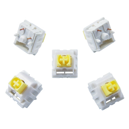 Ginger Milk Switches( 5 Pin 63.5g Linear Gold Spring Prelubed/JWICK) - IPOPULARSHOP