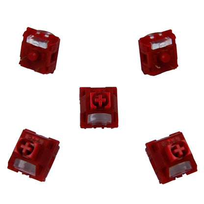 TTC 3 Pin 45g Linear Flame Red (Factory Pre-lubed) RGB SMD Switches Shaft Gold Contact - IPOPULARSHOP