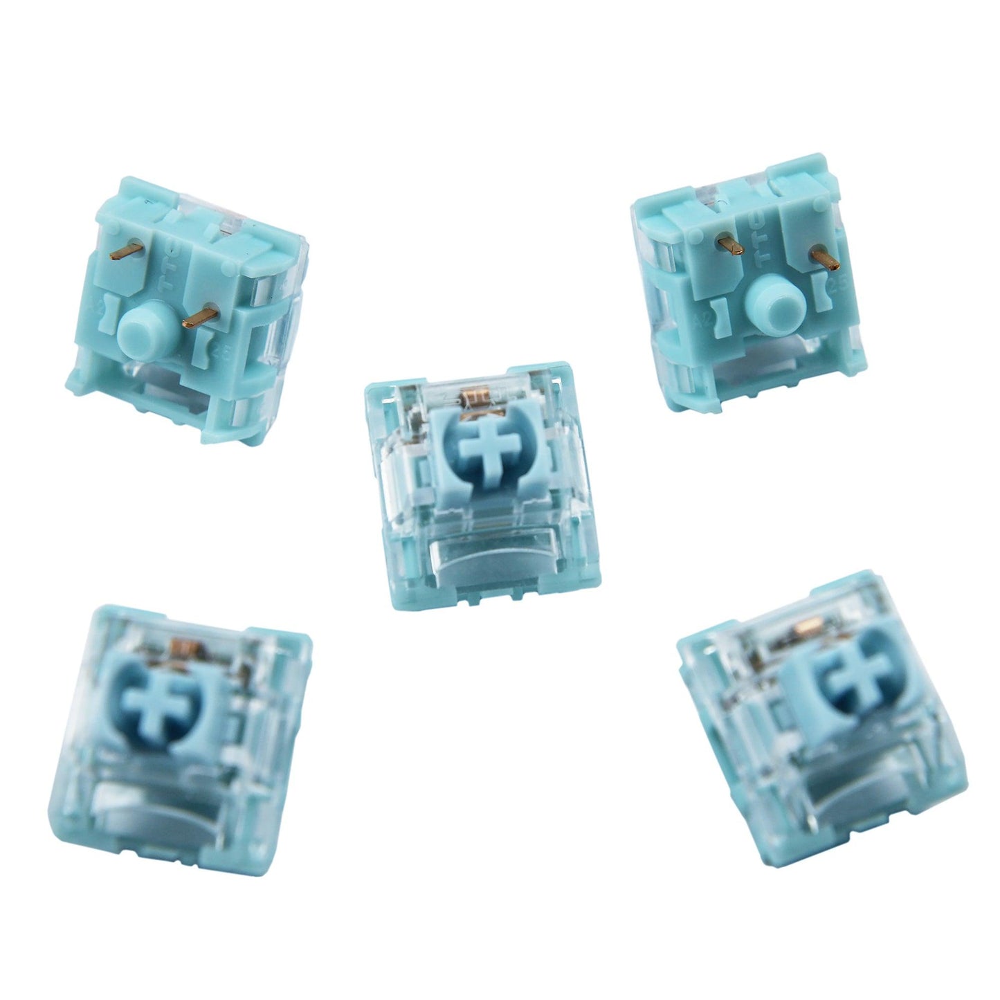 TTC 3 Pin 42g Tactile BLUISH WHITE (Factory Pre-lubed) SMD Switches For MX Mechanical Keyboard - IPOPULARSHOP