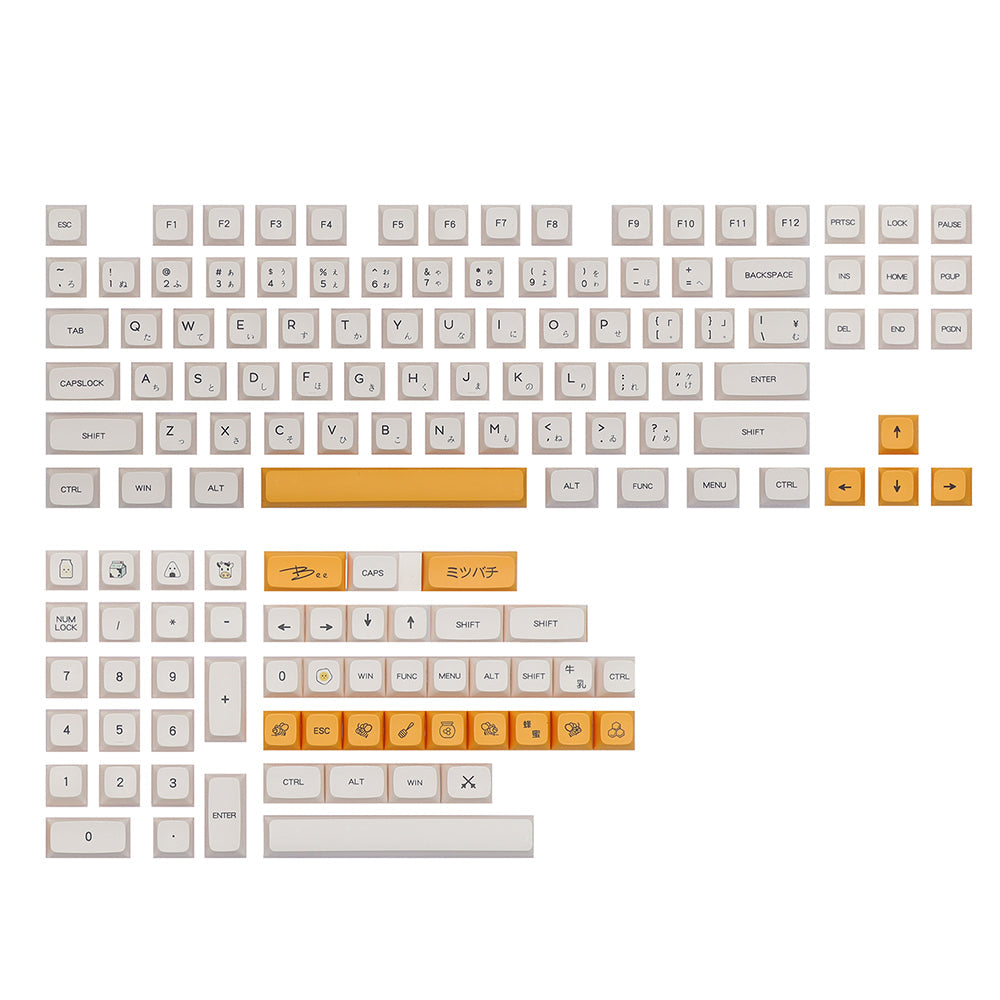 Honey and Milk Keycaps Set - IPOPULARSHOP