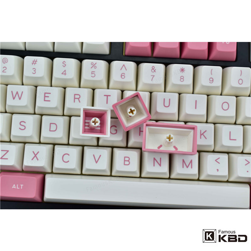 Maxkey Pink White ABS SA Keycap - IPOPULARSHOP