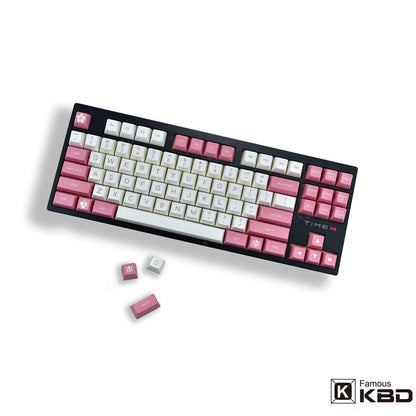 Maxkey Pink White ABS SA Keycap - IPOPULARSHOP