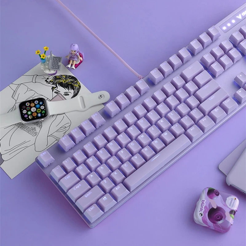 Rapoo V500PRO Wired Single Mode LED Mechanical  Keyboard - IPOPULARSHOP