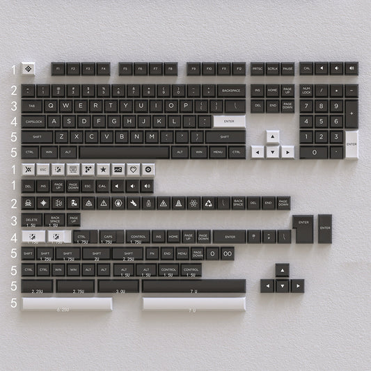 OSA Oreo PBT Doubleshot Keycaps Set - IPOPULARSHOP