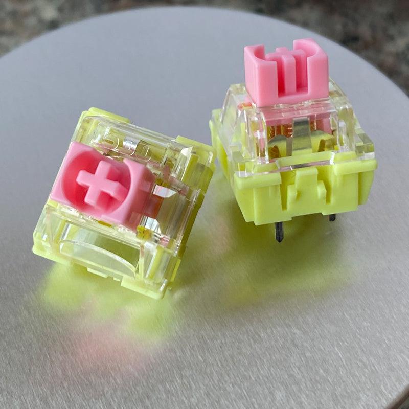 TTC Gold Pink V2 (2nd Generation) Switches, 3 Pin Linear 37gf Light Switch - IPOPULARSHOP