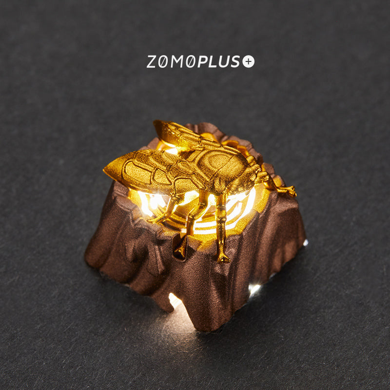 ZOMOPLUS Fantastic Beasts Series - Golden Cicada Translucent Aluminum Artisan Keycap - IPOPULARSHOP