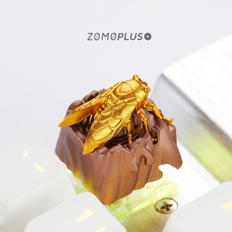 ZOMOPLUS Fantastic Beasts Series - Golden Cicada Translucent Aluminum Artisan Keycap - IPOPULARSHOP