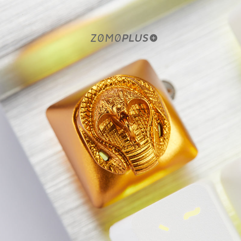 ZOMOPLUS Fantastic Beasts Series - Golden Cobra 3D Aluminum Artisan Keycap - IPOPULARSHOP