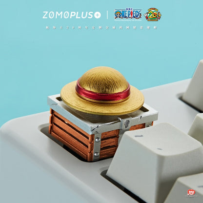 ZOMOPLUS One Piece Aluminum Luffys Hat Artisan Keycap - IPOPULARSHOP