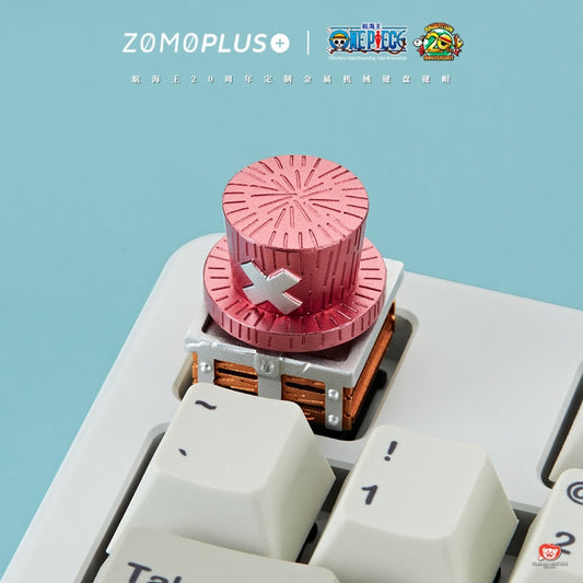 ZOMOPLUS One Piece Aluminum Luffys Hat Artisan Keycap