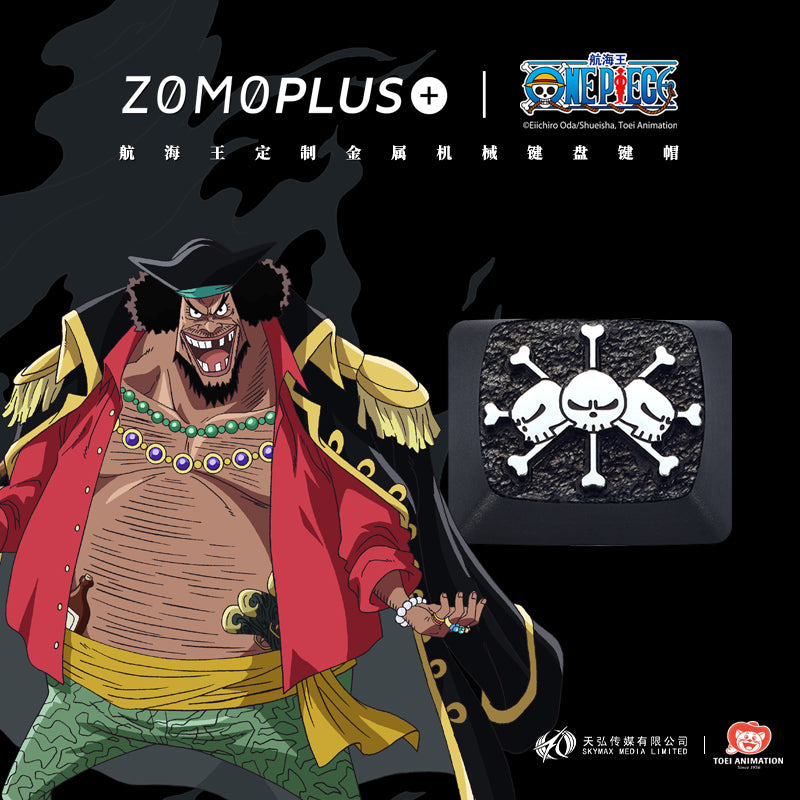 ZOMO PLUS X ONE PIECE Four Emperors Black Beard Marshall D. TEACH Aluminum Keycap - IPOPULARSHOP