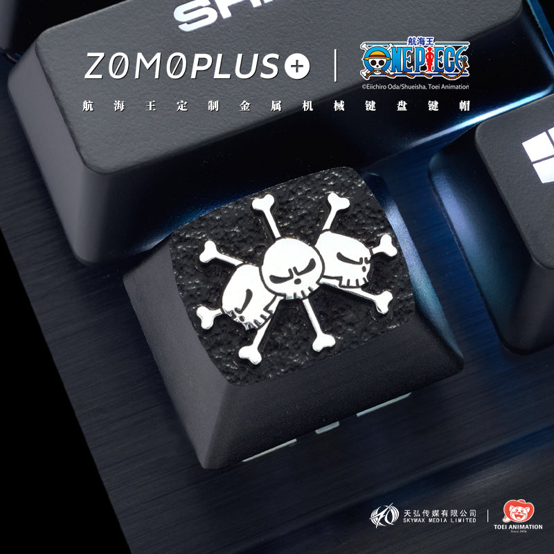 ZOMO PLUS X ONE PIECE Four Emperors Black Beard Marshall D. TEACH Aluminum Keycap - IPOPULARSHOP