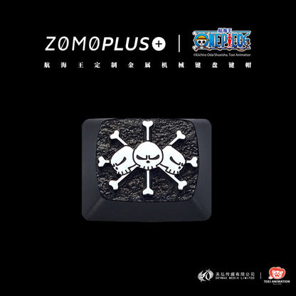 ZOMO PLUS X ONE PIECE Four Emperors Black Beard Marshall D. TEACH Aluminum Keycap - IPOPULARSHOP