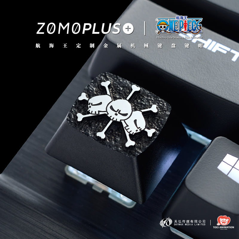 ZOMO PLUS X ONE PIECE Four Emperors Black Beard Marshall D. TEACH Aluminum Keycap - IPOPULARSHOP