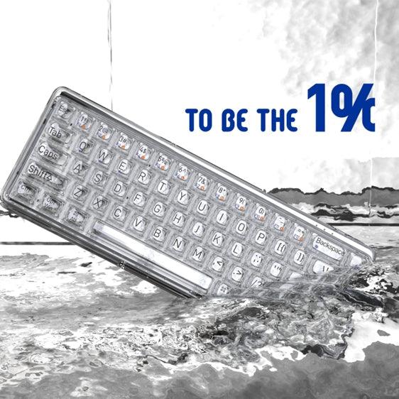 Lofree 1% Dual Mode Transparent Mechanical Keyboard - IPOPULARSHOP