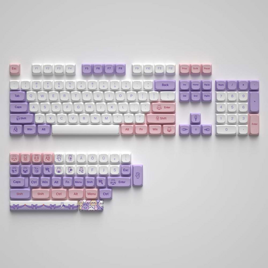 YUNZII Lavender Rabbits XDA Keycap - IPOPULARSHOP