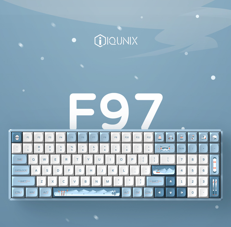 IQUNIX F97 Wintertide Aluminium Alloy Hot Swappable Mechanical Keyboard - IPOPULARSHOP