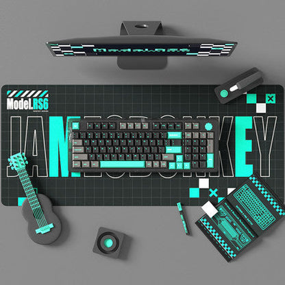 JAMESDONKEY RS6 Transparent Hot-swap Mechanical Keyboard - IPOPULARSHOP