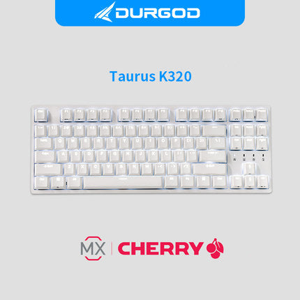 DURGOD K320/K310 White Light Mechanical Keyboard - IPOPULARSHOP