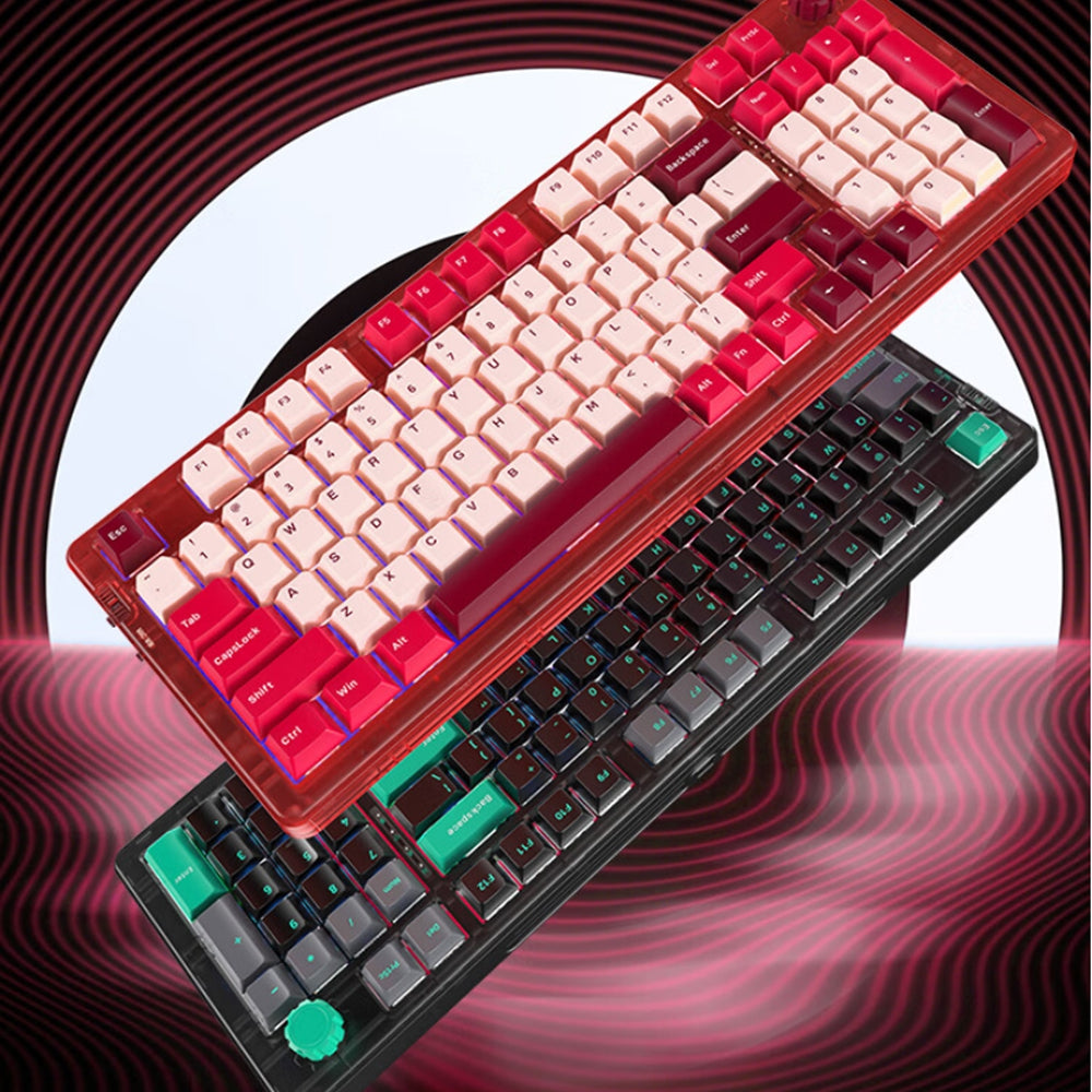 JAMESDONKEY RS6 Transparent Hot-swap Mechanical Keyboard - IPOPULARSHOP