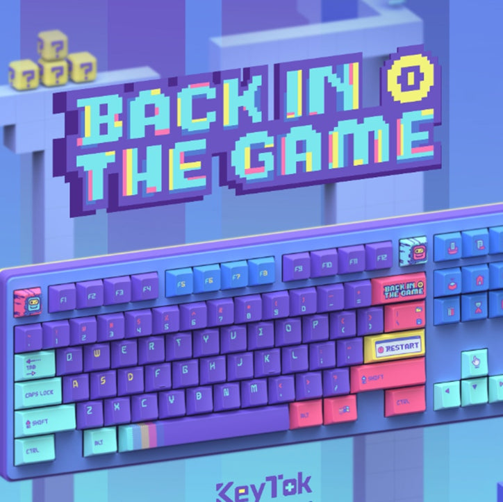 KeyTok Back in the Game Cherry Profile Keycaps - IPOPULARSHOP