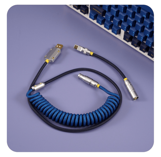 GeekCable Dark Blue Manual Customized Mechanical Keyboard Cable - IPOPULARSHOP