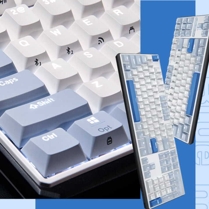 DURGOD K610W/K620W White Backlight Mechanical Keyboard - IPOPULARSHOP