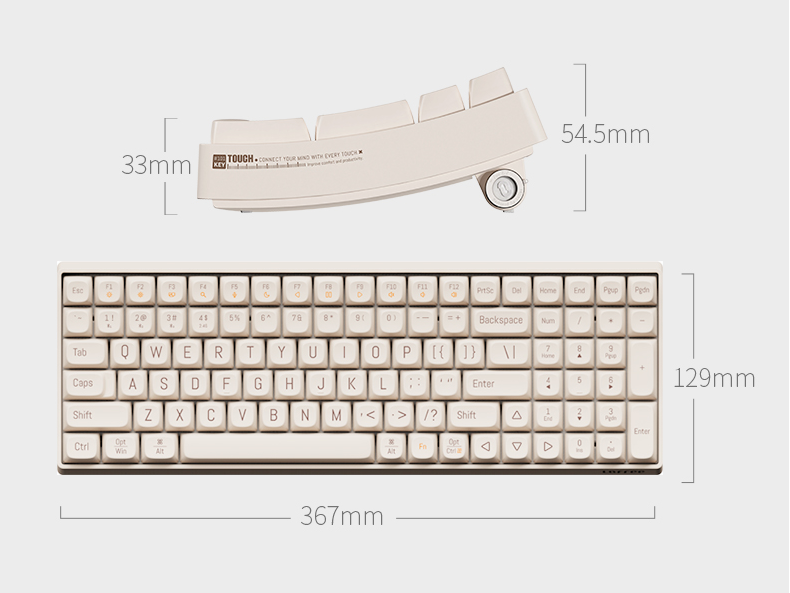 Lofree Loflick100/Loflick68 Triple Mode Connection Mechanical keyboard - IPOPULARSHOP